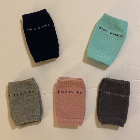 Kids/Baby Socks Non-Slip Elbow and Knee Covers 5 Pairs - Picture 3 of 3